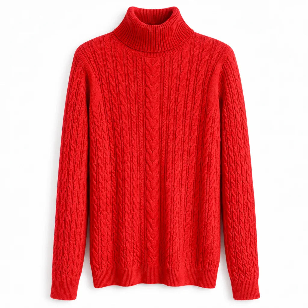 Lands' End Women's Cotton Turtleneck Sweater - Gomix Brands Outlet